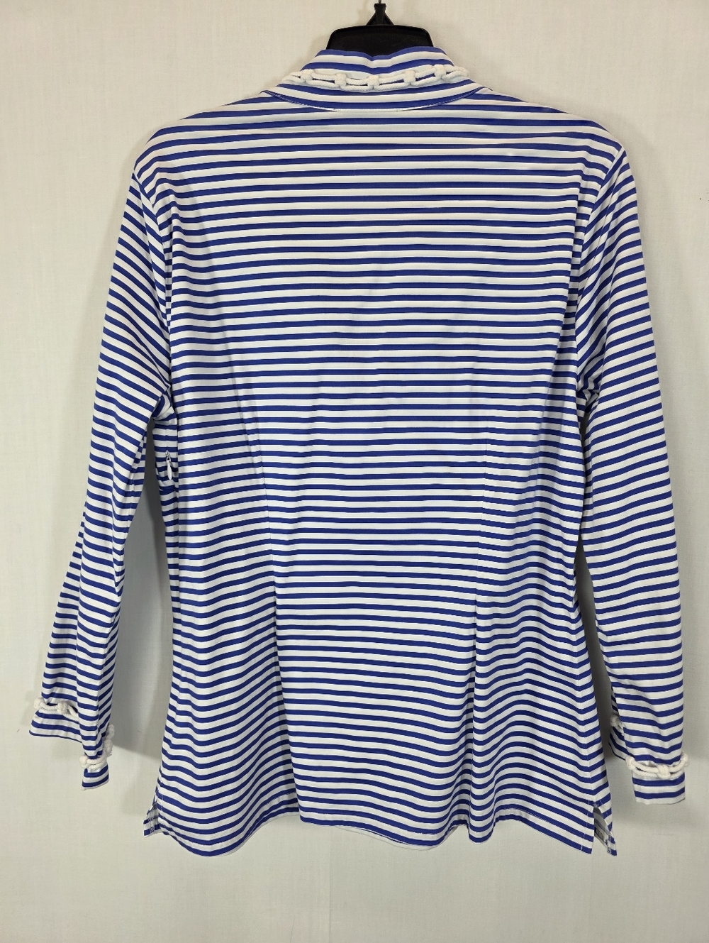 Sail to Sable STS Blue White Striped Tunic Top Rope Trim Nautical Large - Picture 6 of 9